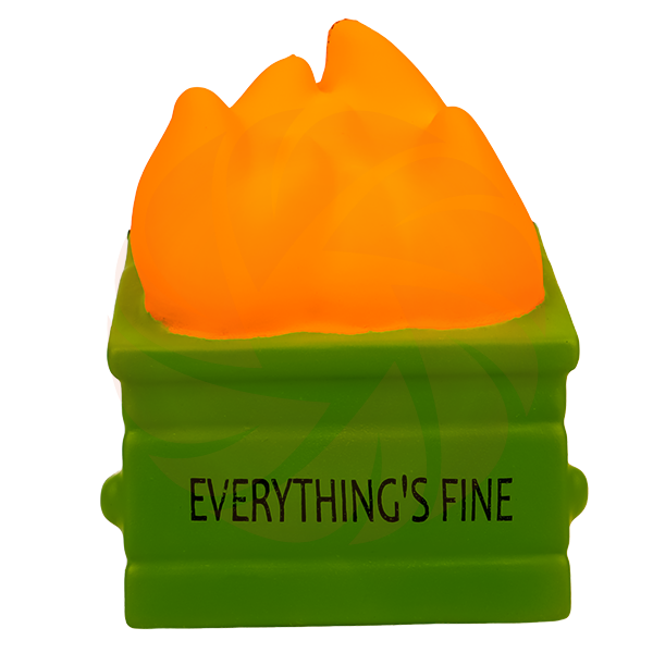 P2025220 Dumpster Fire Stress Ball